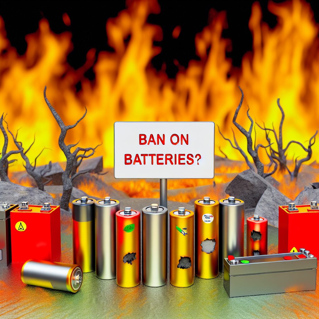 fire panic sparks possible ban on key renewable energy batteries