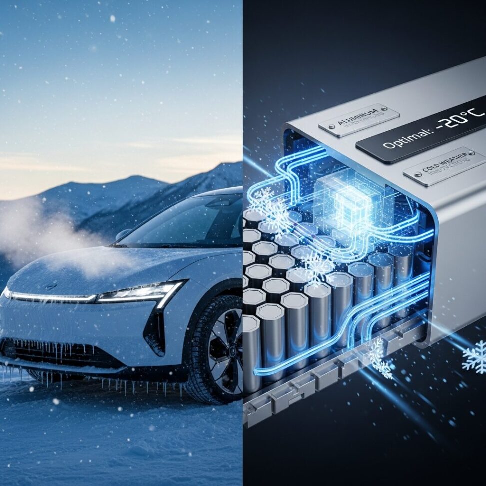 New Aluminum Battery Technology Solves EV Cold Weather Performance