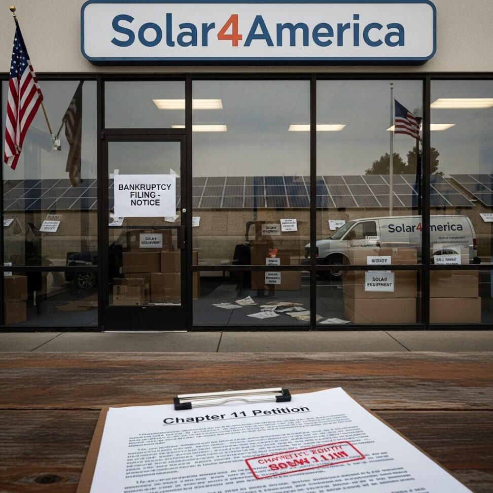 SPI Energy Solar4America Files Bankruptcy Amid US Residential Solar Decline