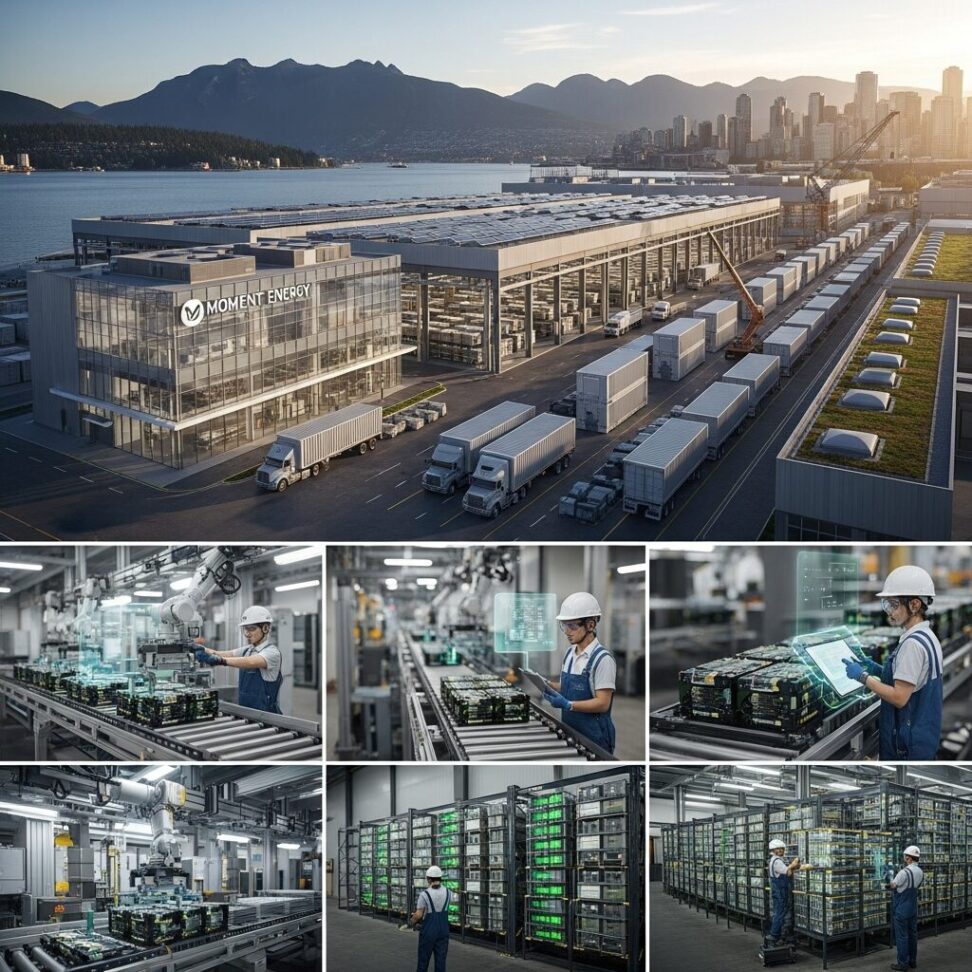 Moment Energy Launches Largest Battery Repurposing Plant Vancouver