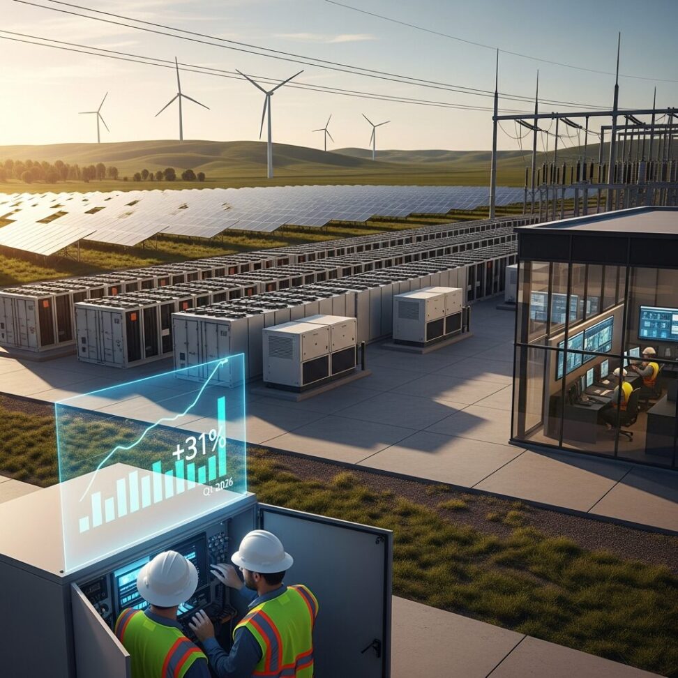 U.S. Energy Storage Booms 31% Q1 2026 Record Growth