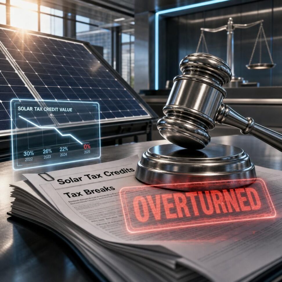 Federal Judge Blocks Trump Administration Solar Tax Credit Elimination Plan