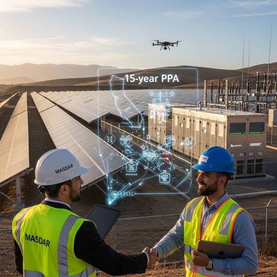 Masdar and EDF Power Solutions Secure 15-Year Solar Storage Agreements North America