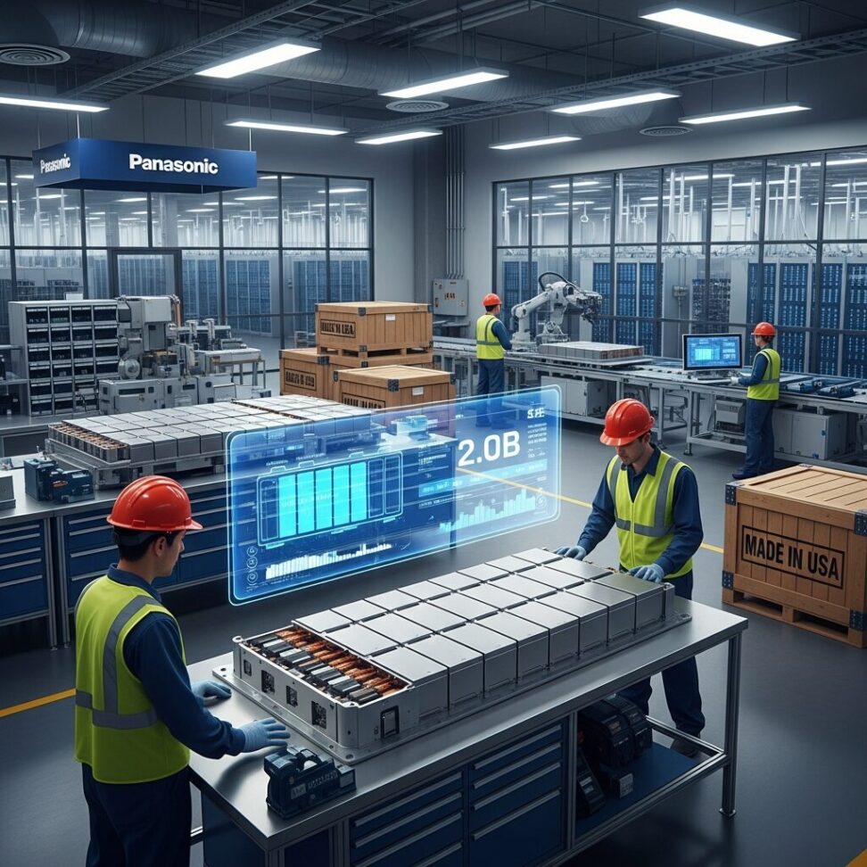Panasonic Invests $2 Billion US Data Center Battery Manufacturing Expansion
