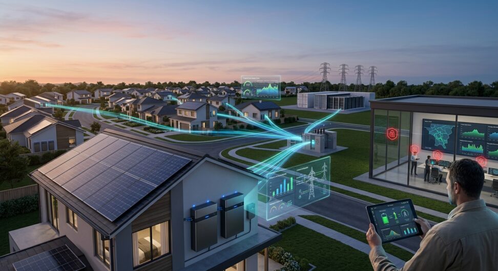 Here's an SEO optimized blog post title: Residential Battery Storage Technology Powers Grid-Scale Energy Growth