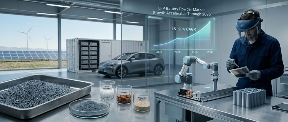 LFP Battery Powder Market Growth Accelerates Through 2035 Surge