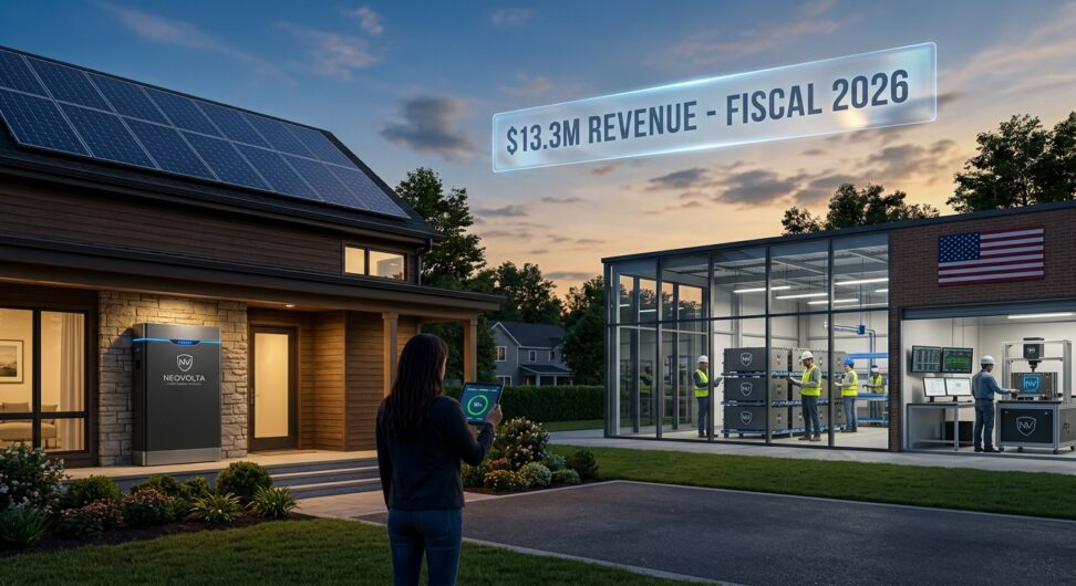 NeoVolta Hits $13.3M Revenue Expanding Residential Energy Storage