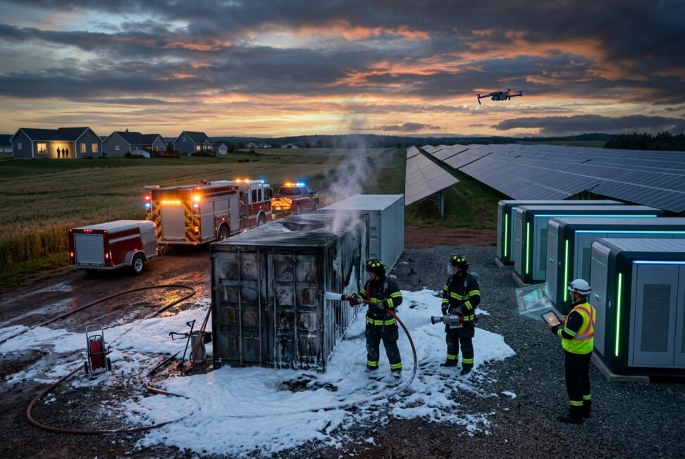 Solar Farm Battery Fire in Summerside Contained Successfully