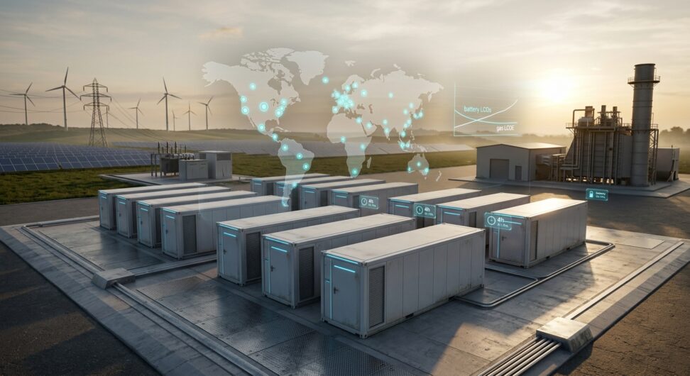 4-Hour Battery Storage Now Outcompetes Gas Turbines Across 43 Markets