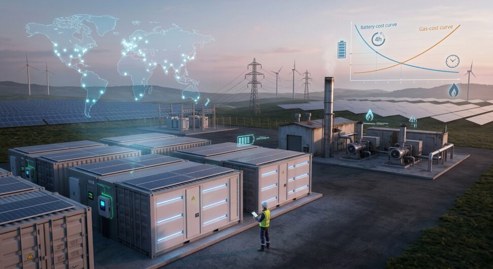 Battery Storage Now Cheaper Than Gas in 43 Global Markets