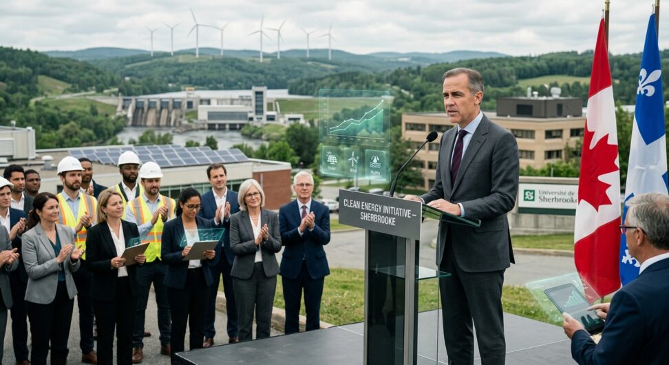 Prime Minister Carney Announces Major Clean Energy Initiative in Sherbrooke Quebec