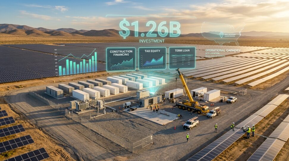 US Solar Battery Storage Financing Reaches 1.26 Billion